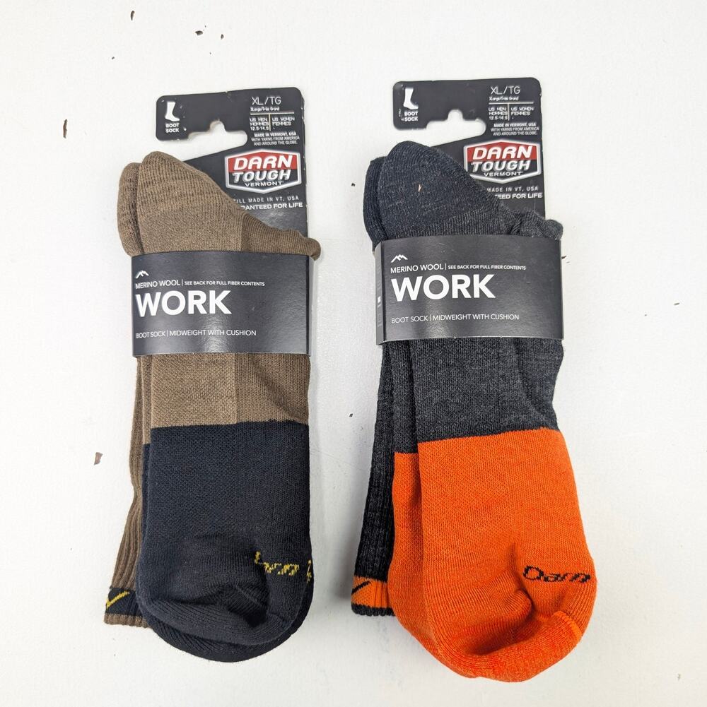 Darn Tough Vermont Adult XL Merino Wool Work Boot Socks